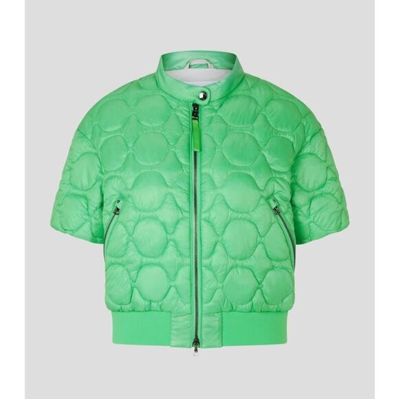 NWT $590 Bogner Green Laia Short Sleeve Full-Zip Quilted Jacket Size M , 8. 38 - Picture 2 of 14